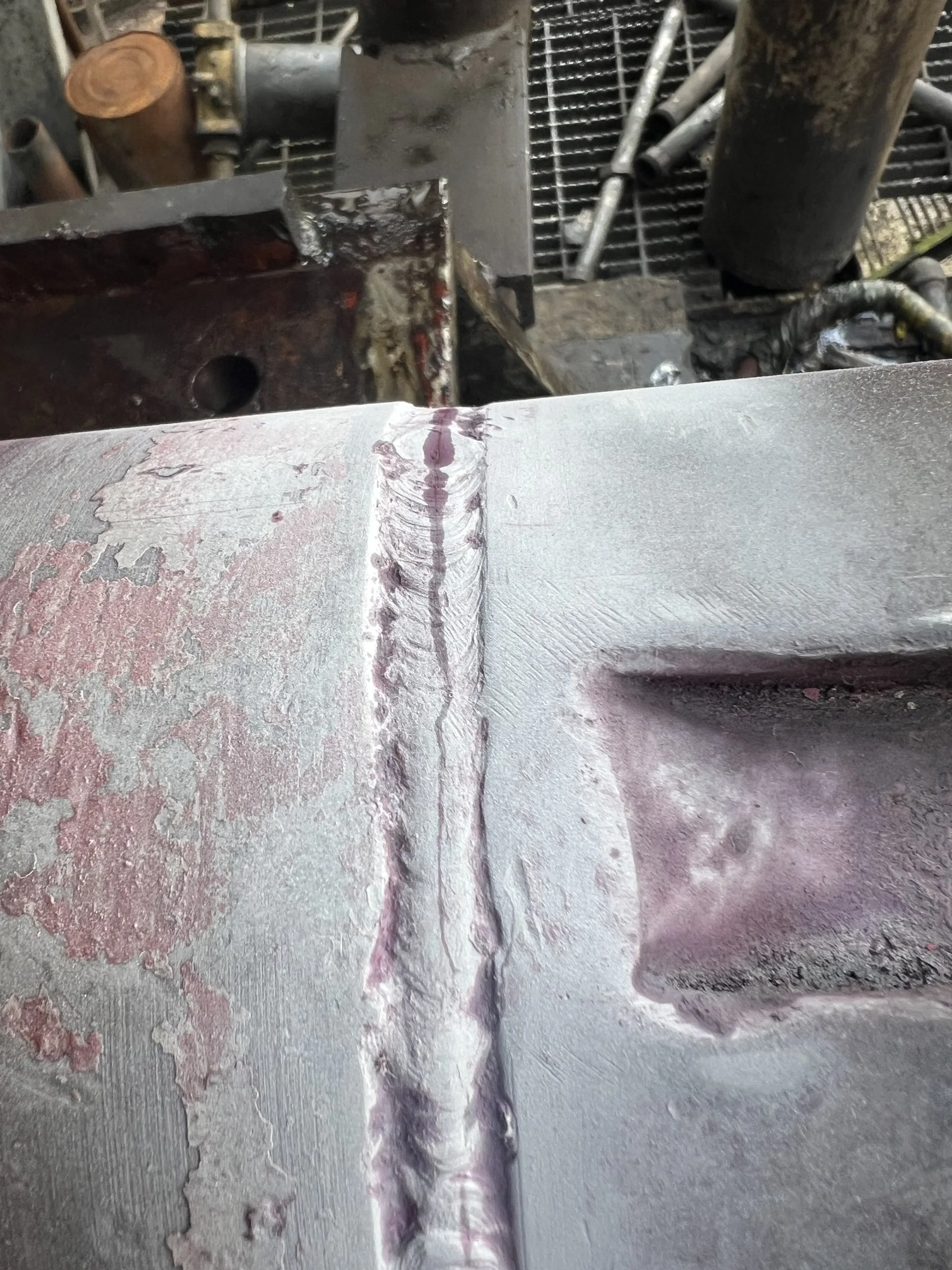 Inspección con tintas penetrantes